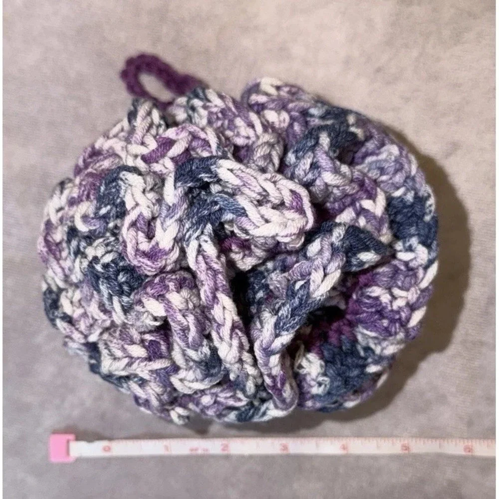 Handmade Crochet Bath Pouf Shower‎ Scrubby Exfoliating Sponge Reusable